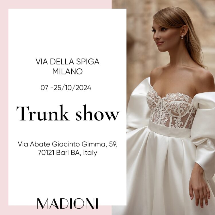 Trunk Show in Italy, VIA DELLA SPIGA MILANO 7.10-25.10.2024