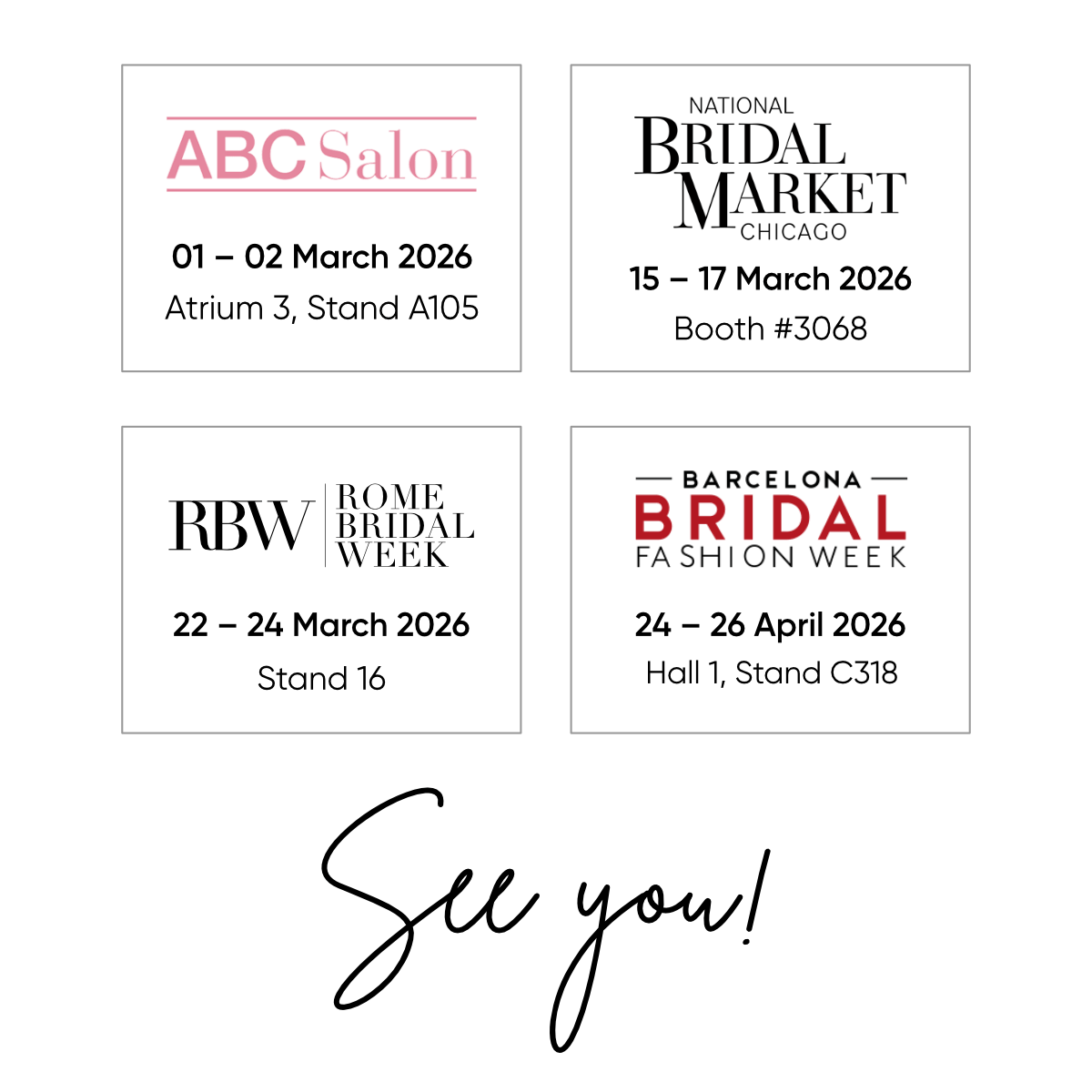Madioni at Bridal Exhibitions Spring 2026